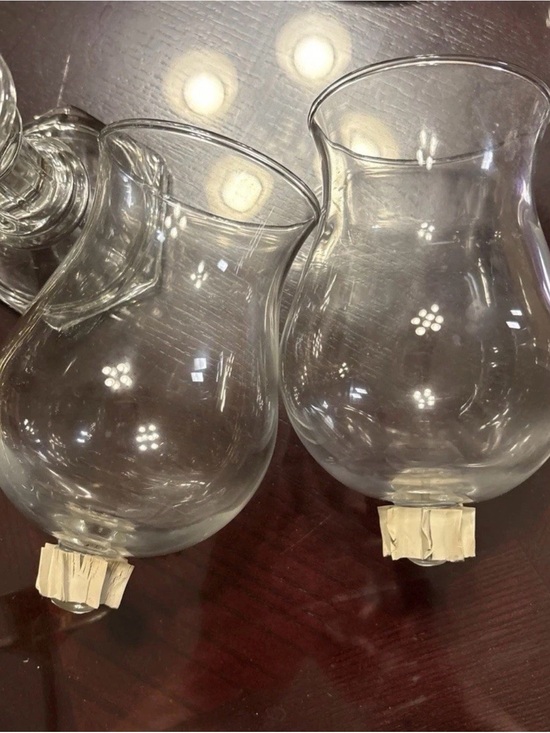 Other - 2 Vintage Blown Glass Peg Votive Candleholder votives Home Interiors.